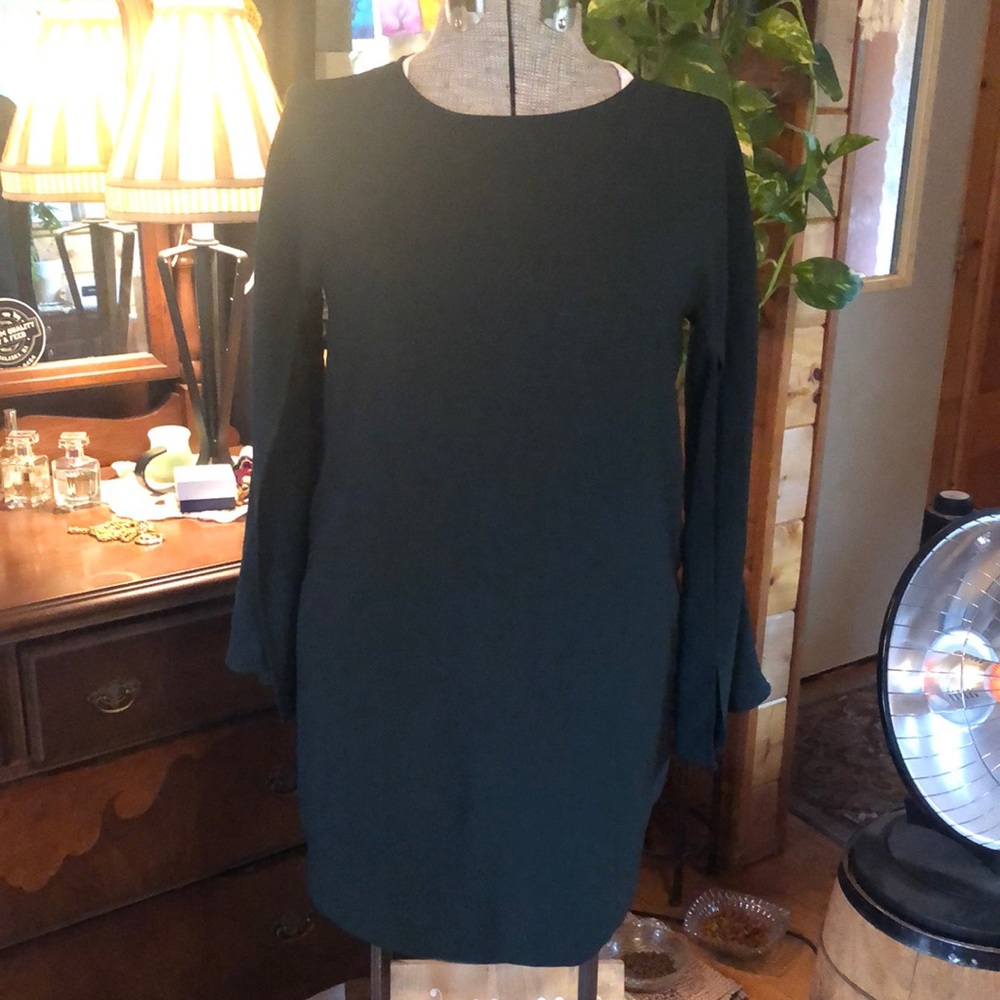 Ladies small mini dress forest green, from forever 21
